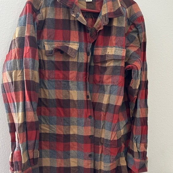 L.L. Bean Multicolor Plaid Casual Button Down Shirt - Picture 3 of 5